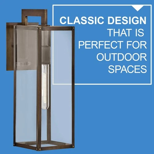 Hinkley Max 18 1/2"H Burnished Bronze Outdoor Wall Light - Picture 8 of 10