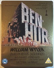 BEN - HUR Blu-ray Zavvi Exclusive OOP Rare Steelbook New/Sealed Mint