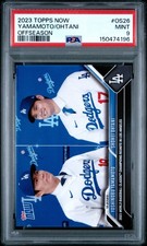 2023 TOPPS NOW OFFSEASON #OS26 SHOHEI OHTANI/YOSHINOBU YAMAMOTO PSA 9