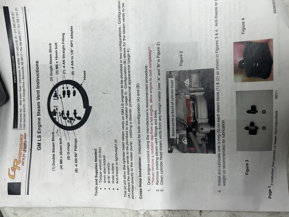 Kit de línea de vapor C&R Performance GM LS Foto 2 de 3