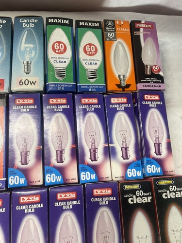light bulbs Candle Bulbs Various wattage Bayonets And Screw B22,B15,E27,E14 - Picture 4 of 9