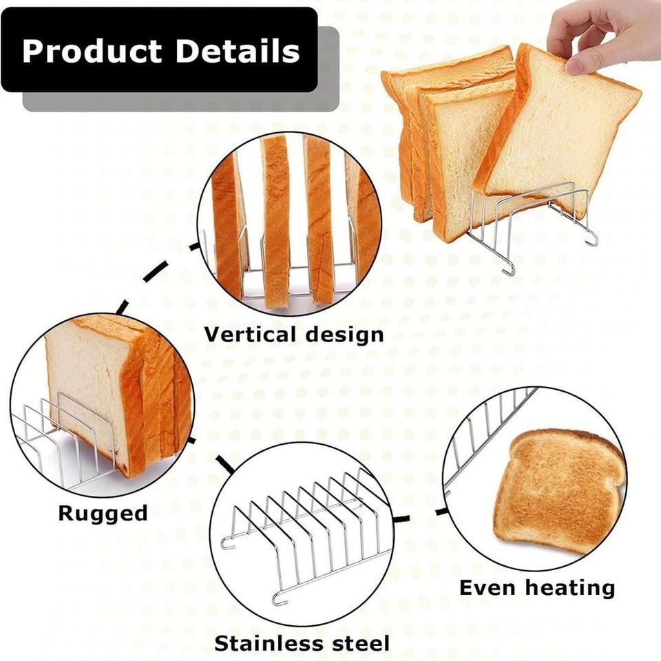 Breakfast Table Vertical Toast Rack 201 Stainless Steel Vertical Design ...