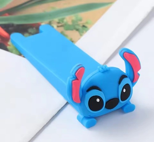 Stitch Door Stopper Blue Rubber - Picture 2 of 4