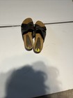 Yokono Sandals Womens 9 Brown Wedge Leather CrossStrap Ibiza Spanish Resort Chic — photo 1