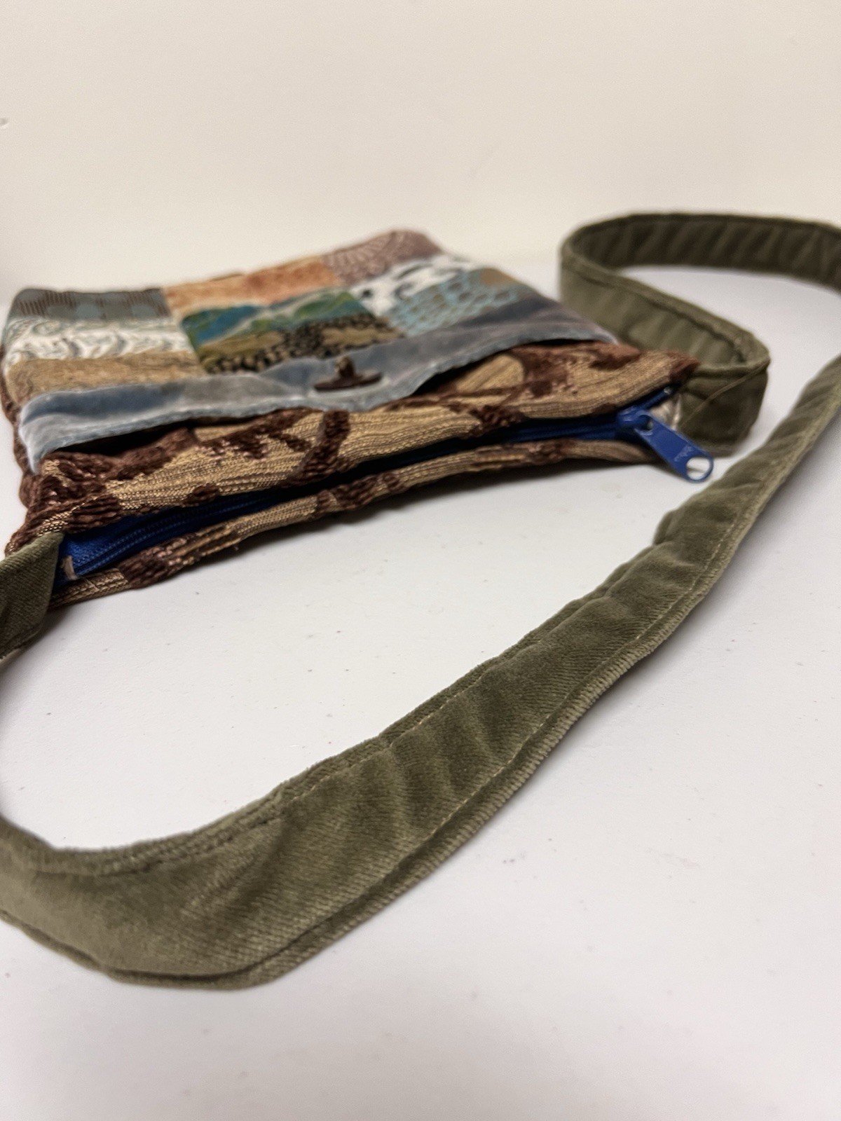 Handmade Tapestry Patchwork Quilted Crossbody Pur… - image 5