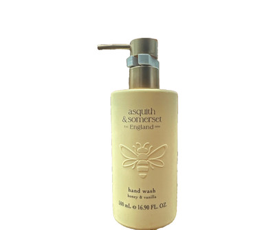 HONEY & VANILLA LUXURY HAND WASH ASQUITH & SOMERSET BOTTLE 16.9oz NEW