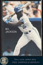 Bo Jackson 1989 Stat Back (unlicensed) #NNO NM-MT OR BETTER Kansas City Royals