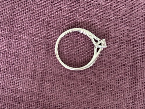 Platinum Diamond Ring 0.33ct - Engagement size N - Picture 4 of 9