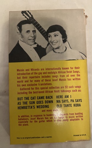 Folk Song Jamboree ~ Marais & Miranda ~ 1960 Ballantine PB Songbook - Picture 3 of 3