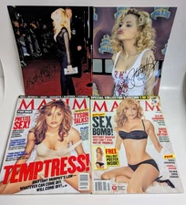 Brittany Murphy fan lot 2 vols Maxim 2 signed 8x10 portraits (reprints)