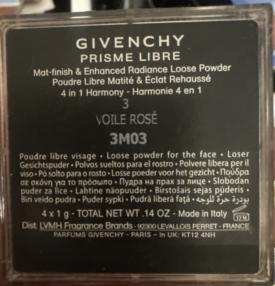 Givenchy Prisme Libre Loose Powder 3 Voile Rose .14 Oz Original Formula BN FS - Image 3 of 4
