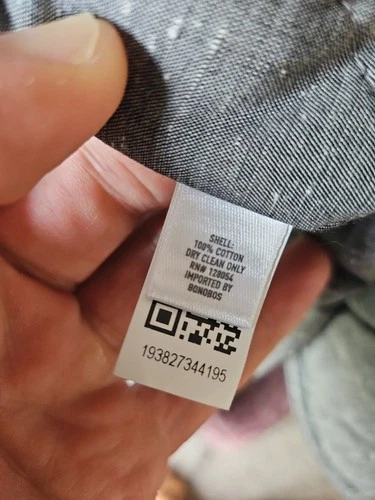 Men's Bonobos Quilted Standard Fit Shacket Black And White Herringbone XXL image 3
