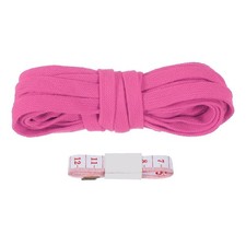 PATIKIL Flat Drawstring Cord 10mm x 5 Yd, Draw String x 5 Dark Pink