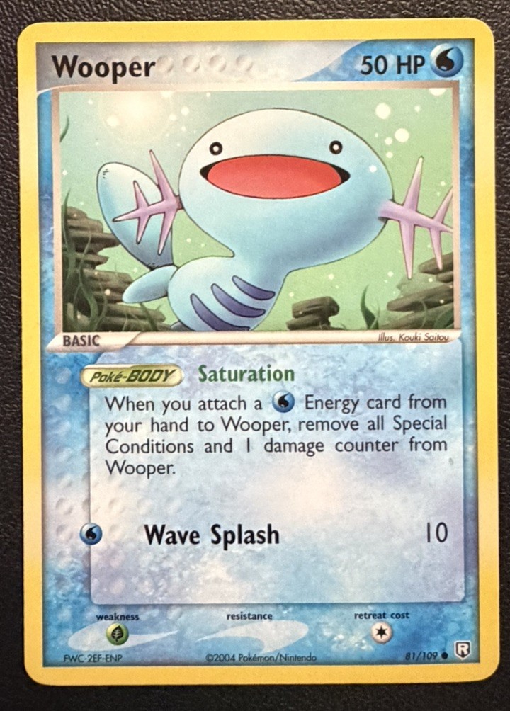 Wooper 81/109 Common Team Rocket Returns Pokemon Near Mint