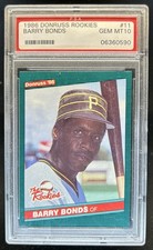 1986 Donruss The Rookies Barry Bonds Rookie RC #11 Pirates PSA 10 GEM MINT
