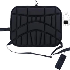 Portable Stadium Seat Cushion with Waist Strap, Waterproof & Anti-Slip Bleach...