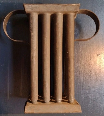 #ad Antique 12 Candle Mold Double Handle Circa 1800#x27;s $42.00