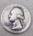 1947 Washington Quarter - Polished/Good Details - 90% Silver 25C - FREE SHIPPING
