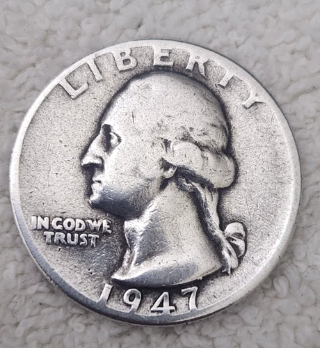 1947 Washington Quarter - Polished/Good Details - 90% Silver 25C - FREE SHIPPING
