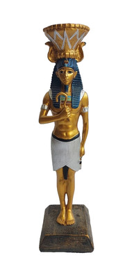 King Egyptian Tut Ancient Statue Tutankhamun Vintage Pharaoh