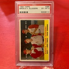 1958 Topps Frank Robinson #386 *Birdie’s Young Sluggers* PSA 6 EX-MT