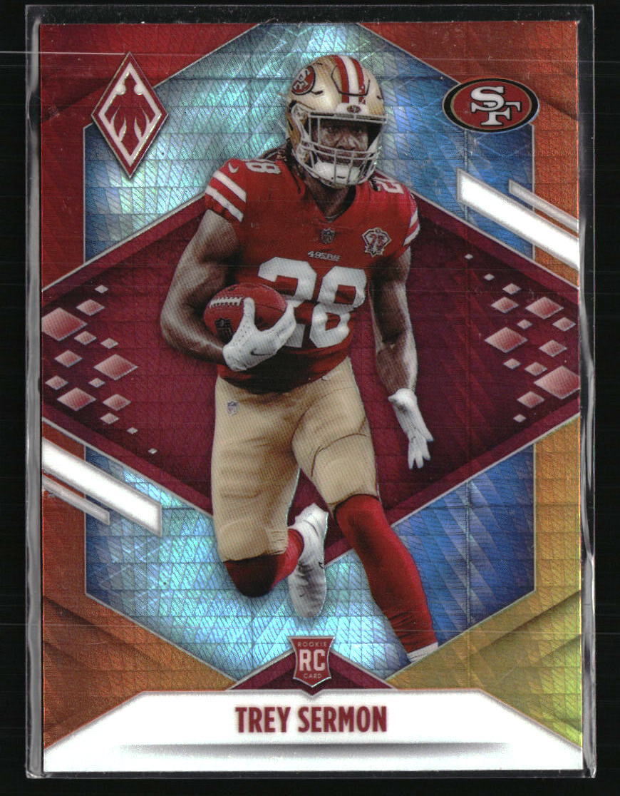 Trey Sermon 2021 Panini Phoenix Fire Burst #126 Football Card