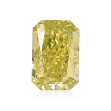 0.44 Ct Natural Fancy Color Yellow Diamond Radiant SI1 GIA Certified Rare 2565.00 per carat