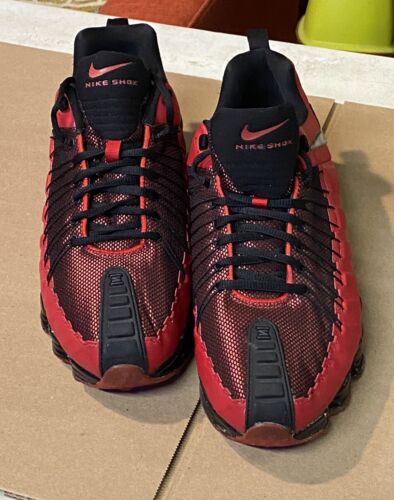 Nike Shox Men's Black & Red Sneaker Running Shoes 