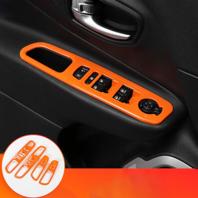 Fit For jeep Renegade 20152020 Plastic orange car Window lift panel