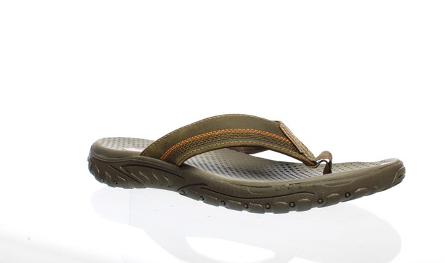 brown skechers flip flops