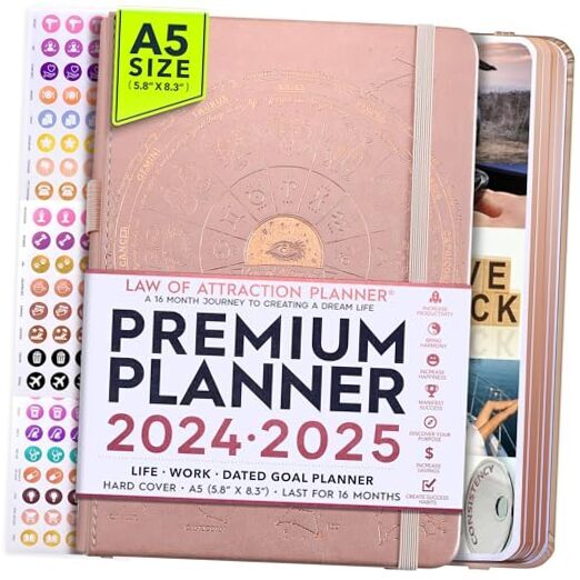 Law of Attraction Planner 2024-2025 - Weekly & A5 (5.8