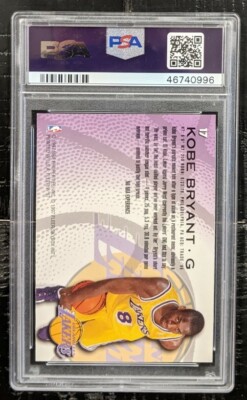 1996-97 FLEER SPRITE Kobe Bryant PSA 9 Mint #17 Rookie RC Very