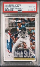 Freddie Freeman - 2020 Topps Update Boxloader Patches  PSA 10
