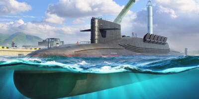 HobbyBoss 87024 Chinese Plan Type 094 Jin Class SSBN 1/700 Scale Model Kit