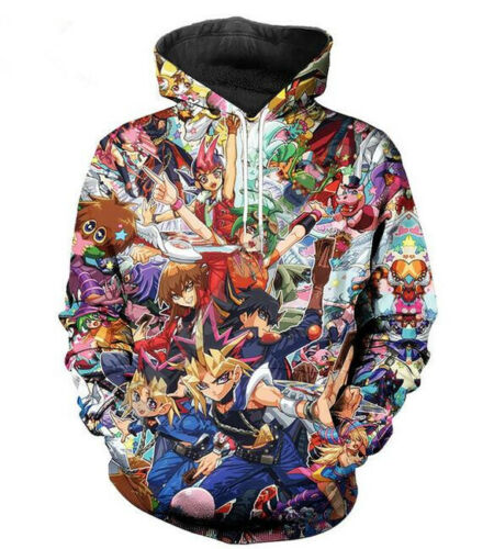Classic anime YuGiOh 3d Print Men/Women's Hoodie Sweatshirt Pullover Tops |  eBay