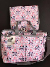 Disney LeSportsac Spring Fling Mickey Minnie Ryan Baby Diaper Bag Changing Pad