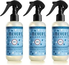 Mrs Meyers Clean Day 8oz Room Freshener Rain Water Pack of 3 Essential Oils