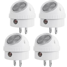 DEWENWILS 4 Pack LED Plug in Night Lights with Dusk to Dawn Sensor 360  Rotating