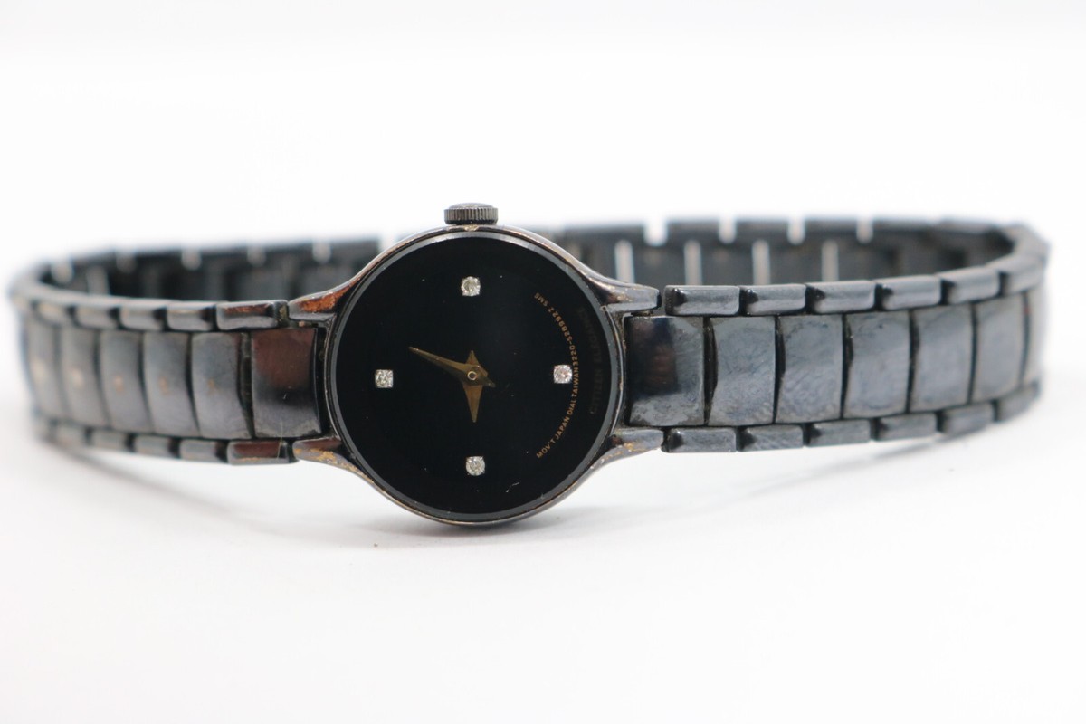 Vintage Citizen Elegance 3220-S07033 Diamond Dial Black Plate