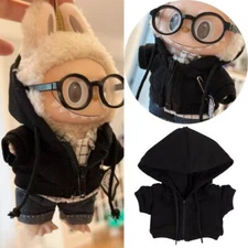 Doll Clothes 15cm 17cm Hoodie Zipper Outfit Set Cute Accessories Ropa