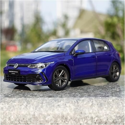 1/18 118 VW VOLKSWAGEN Golf 8 R Line Blue Diecast Model Car eBay