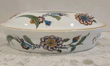 Floral Casserole Dish Royal Worcester Palmyra 1 quart oval Covered Bowl with Lid