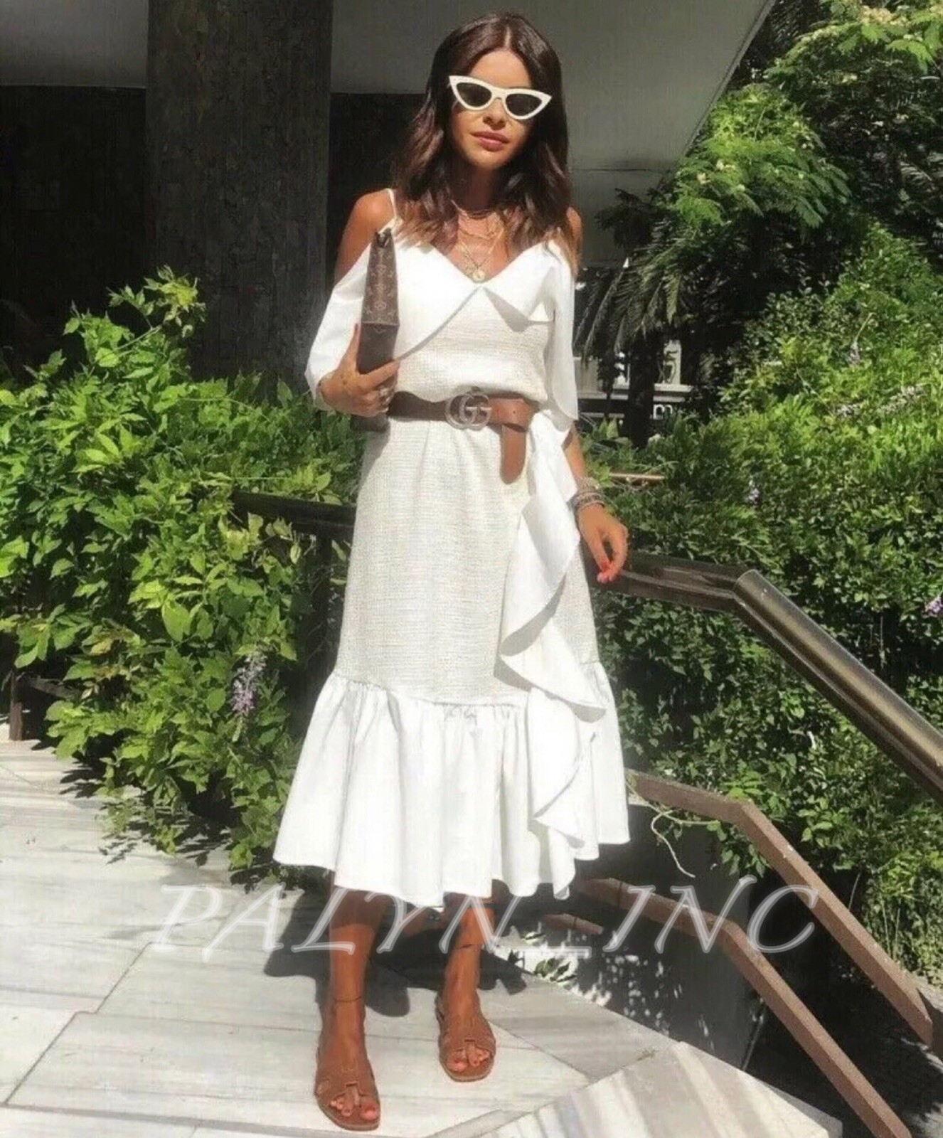 zara ruffled rustic dress