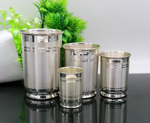 999 Pure silver water or milk glass, best silver tumbler for better health sv143 - Picture 3 of 7