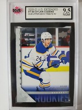 Dylan Cozens 2020-21 Young Guns Retro Tribute Rookie Hockey Card KSA Graded 9.5!