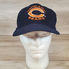 Vintage Chicago Bears Navy Blue Corduroy Shell Hat Snapback Adjustable Hat