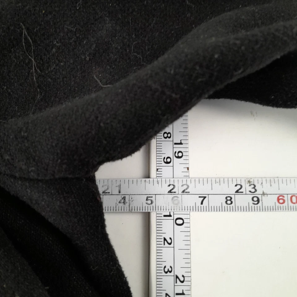 Casaco OASIS pequeno preto feminino comprimento médio jaqueta aberta frente - Imagem 4 de 4