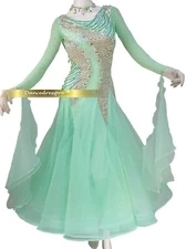 #3206 Custom-made Ballroom Modern Smooth Waltz Foxtrot Tango Dance dress