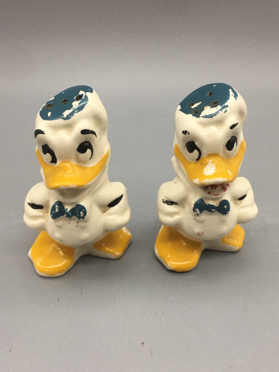 アンティーク雑貨 Vintage Disney Donald Duck Salt &Pepper Vintage Disney Donald Duck Salt and Pepper Shakers | eBay