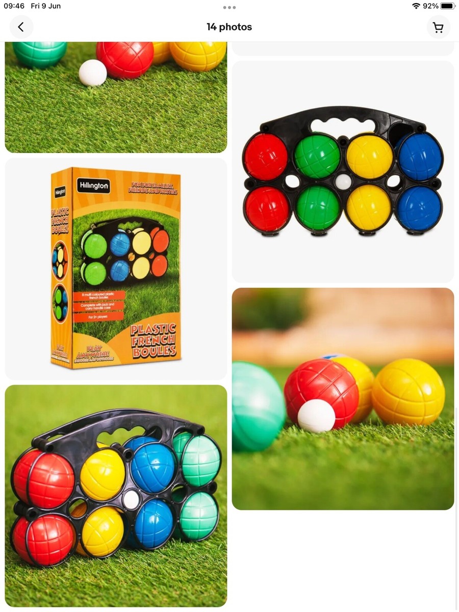 Asab 8 Pcs French Boules Set Adults Garden Game Petanque